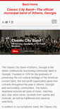 Mobile Screenshot of classiccityband.org