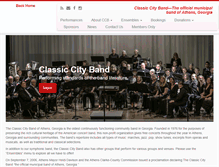 Tablet Screenshot of classiccityband.org
